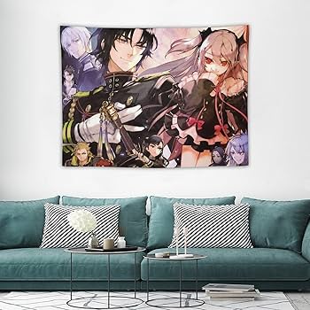 Amazon.co.jp: タペストリー おしゃれ 終わりのセラフ クルル